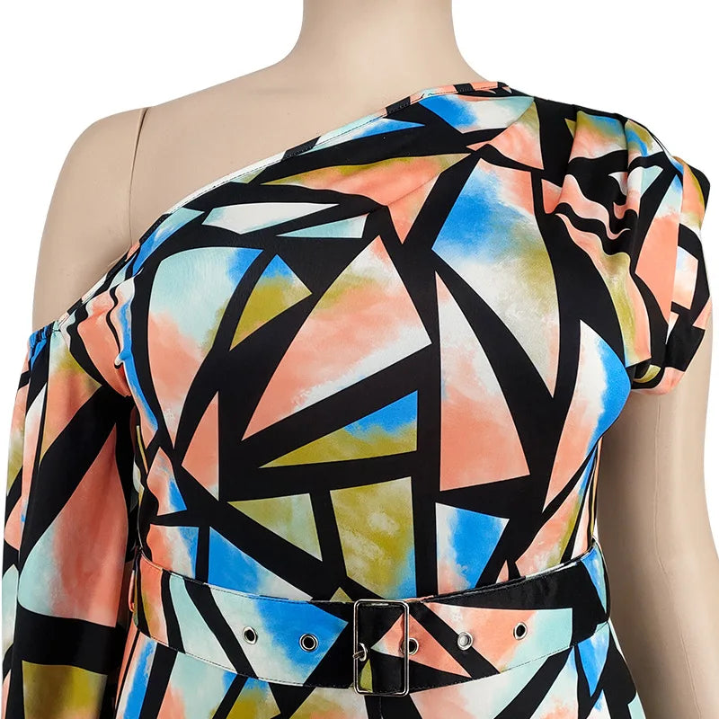 Women's 2-5XL Fashion Designer Backless Jumpsuits (Plus Size)-Women's Plus Size Fashion Designer Rompers / Jumpsuits-Women's fashion designer plus size clothes