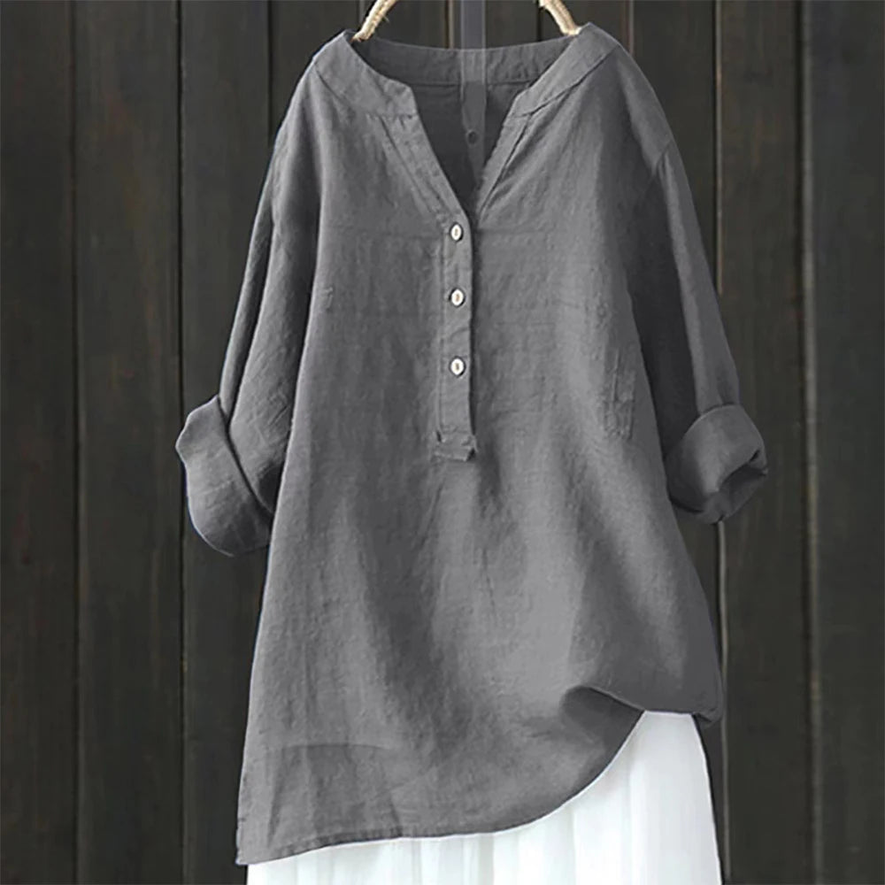 Women's 3-5XL Blouse Fashion Designer Long-Sleeve Tops (Plus Size)-Women's Fashion Designer Plus Size Long-Sleeve Tops-Women's fashion designer plus size clothes
