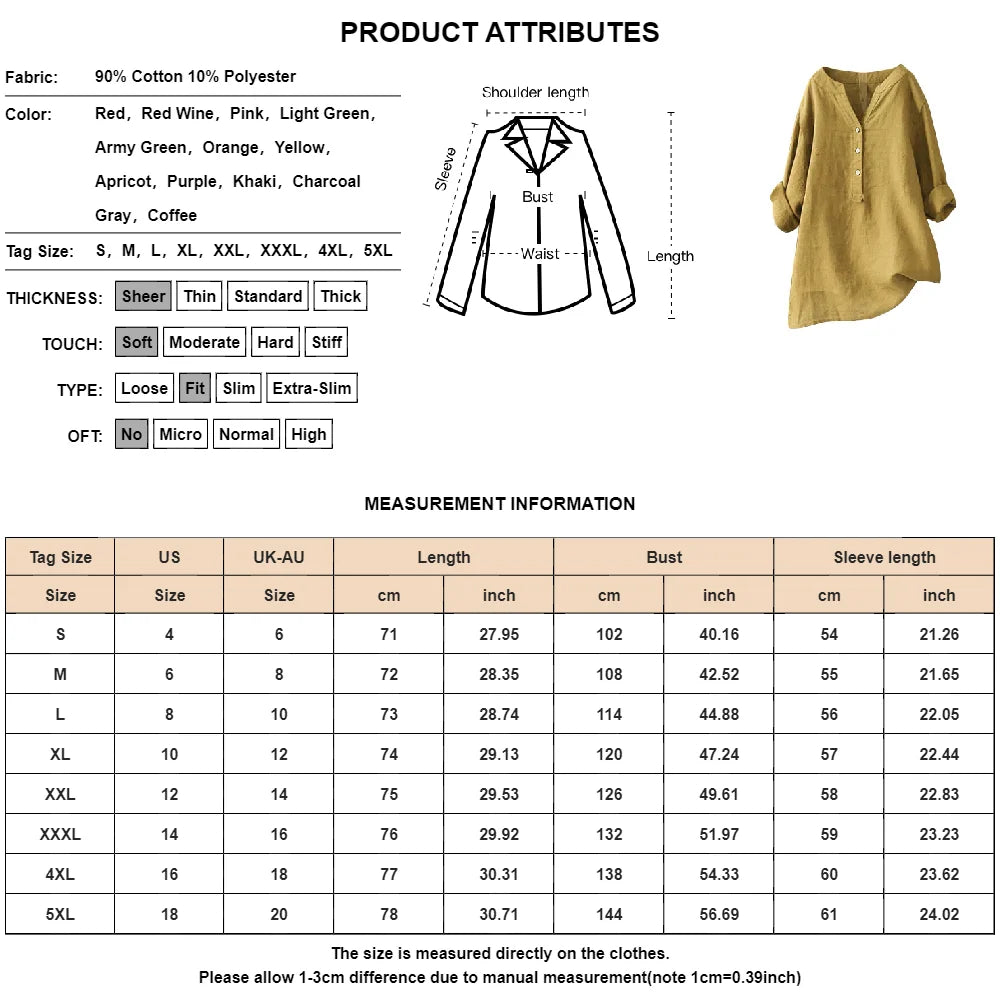 Women's 3-5XL Blouse Fashion Designer Long-Sleeve Tops (Plus Size)-Women's Fashion Designer Plus Size Long-Sleeve Tops-Women's fashion designer plus size clothes
