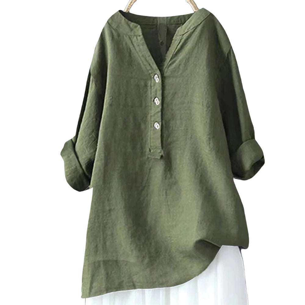Women's 3-5XL Blouse Fashion Designer Long-Sleeve Tops (Plus Size)-Women's Fashion Designer Plus Size Long-Sleeve Tops-Color 8-Women's fashion designer plus size clothes