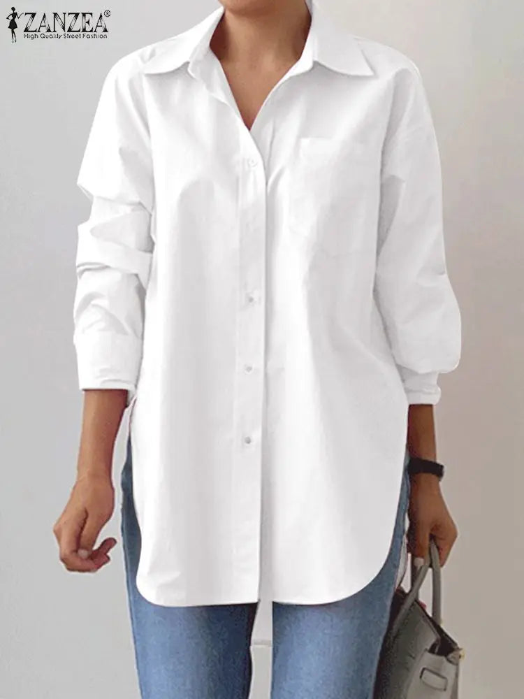 Women's 3-5XL Fashion Designer Shirt Long-Sleeve Tops (Plus Size)-Women's Fashion Designer Plus Size Long-Sleeve Tops-XXXL-Women's fashion designer plus size clothes