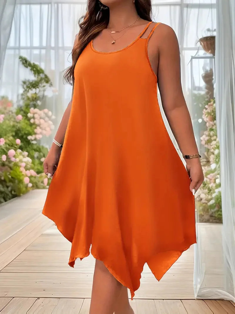Women's Asymmetrical 1-5XL Fashion Designer Midi Dresses (Plus Size) –  International Women's Clothing