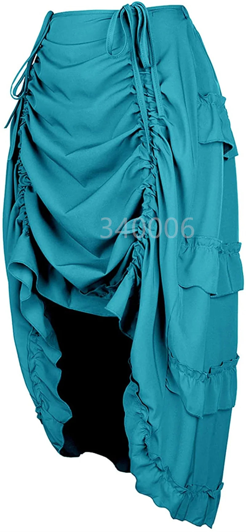 Women's Asymmetrical Gothic Fashion S-6XL Designer Drawstring Skirts (Plus Size)