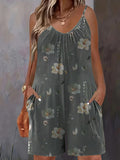 Women's Floral Designer Fashion 2-6XL Rompers Jumpsuits (Plus Size)-Women's Plus Size Fashion Designer Rompers / Jumpsuits-SH76Huise-Women's fashion designer plus size clothes