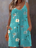 Women's Floral Designer Fashion 2-6XL Rompers Jumpsuits (Plus Size)-Women's Plus Size Fashion Designer Rompers / Jumpsuits-SH76Tianlanse-Women's fashion designer plus size clothes