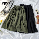Women's Cargo A-Line Fashion Designer 2-5XL Midi Skirts (Plus Size)
