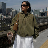 Women's Lapel Suede XS-L Fashion Designer Belted Jackets