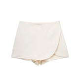 Women's Shorts Fashion Designer XS-L Asymmetrical Mini Skirts (Short)