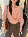 Women's Off shoulder Tops XS-L Fashion Designer Knitted Cardigans