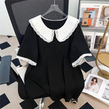 Women's Tops Fashion Lapel Blouse 4-9XL Designer T-Shirts (Plus Size)