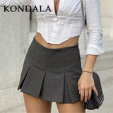 Women's Ruffles Pleated XS-3XL Fashion Designer Pleated Skirts (Short)