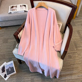 Women's Fashion Designer Long Shawl 4-9XL Cardigans (Plus Size)