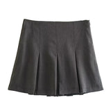 Women's Ruffles Pleated XS-3XL Fashion Designer Pleated Skirts (Short)