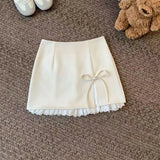 Women's Lace Fashion S-XL Designer A-line  Mini Skirts (Short)