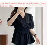 Women's Fashion Designer Shirts 3-5XL Striped Long-Sleeve Tops (Plus Size)