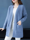 Women's 2-5XL Tops Fashion Designer Knitted Cardigans (Plus Size)