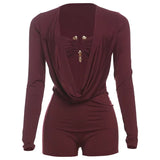 Women's Bodycon Booty S-L Rompers Fashion Designer Jumpsuits