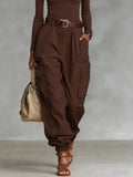 Women's S-2XL Fashion Designer Multi-Pocket Cargo Pants