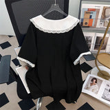 Women's Tops Fashion Lapel Blouse 4-9XL Designer T-Shirts (Plus Size)
