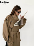 Women's Trench Coat S-2XL Fashion Designer Jackets