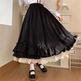 Women's Fashion S-3XL Designer Ruffle High Waist Skirts (Long)