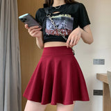 Women's Tennis Elastic Pleated Fashion L-5XL Designer Skirts (Plus Size)