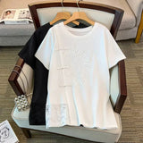Women's Ruffled Blouse 4-9XL Fashion Designer T-Shirts (Plus Size)