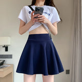 Women's Tennis Elastic Pleated Fashion L-5XL Designer Skirts (Plus Size)