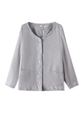 Women's Fashion Designer 5-9XL Designer Blue Gray Coats (Plus Size)