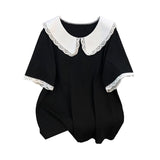 Women's Tops Fashion Lapel Blouse 4-9XL Designer T-Shirts (Plus Size)