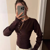 Women's Fashion Designer Crop Tops Knitted Bodycon S-L Cardigans