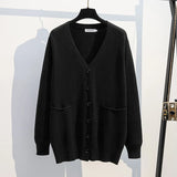 Women's Fashion 5-10XL Designer Knitted V Neck Cardigans (Plus Size)