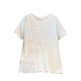 Women's Ruffled Blouse 4-9XL Fashion Designer T-Shirts (Plus Size)