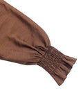 Women's Khaki Drawstring Fashion Designer L-5XL Long Dresses (Plus Size)