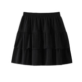 Women's Ruffle Layered 5-9XL Fashion Designer Short Skirts (Plus Size)