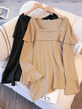 Women's Blouse Fashion Designer 5-9XL Long-Sleeve Tops (Plus Size)