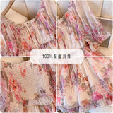 Women's Designer Chiffon Floral Blouse 5-9XL Fashion T-Shirts (Plus Size)