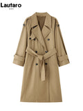 Women's Trench Coat S-2XL Fashion Designer Jackets
