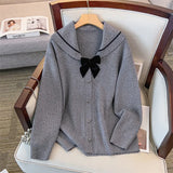 Women's Lapel Knitted Fashion Designer 4-9XL Cardigans (Plus Size)