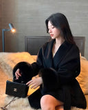 Women's Lace Up Woolen Fashion Designer S-L Jackets