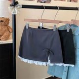 Women's Lace Fashion S-XL Designer A-line  Mini Skirts (Short)