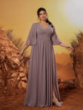 Women's 1-5XL Fashion Designer Backless Elegant Long Dresses (Plus Size)-Women's Fashion Designer Plus Size Dresses-International Women's Clothing