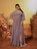 Women's 1-5XL Fashion Designer Backless Elegant Long Dresses (Plus Size)-Women's Fashion Designer Plus Size Dresses-International Women's Clothing