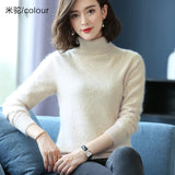 Women's 100% Mink Cashmere Knitted Fashion Designer S-L Cardigans