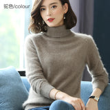 Women's 100% Mink Cashmere Knitted Fashion Designer S-L Cardigans
