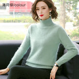 Women's 100% Mink Cashmere Knitted Fashion Designer S-L Cardigans