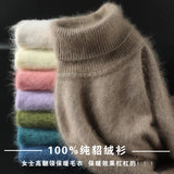 Women's 100% Mink Cashmere Knitted Fashion Designer S-L Cardigans