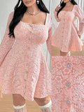 Women's 2-4XL A-Line Fashion Designer Short Dresses (Plus Size)