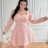 Women's 2-4XL A-Line Fashion Designer Short Dresses (Plus Size)