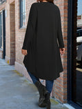 Women's 2-5XL Designer Fashion Asymmetrical Long-Sleeve Tops (Plus Size)